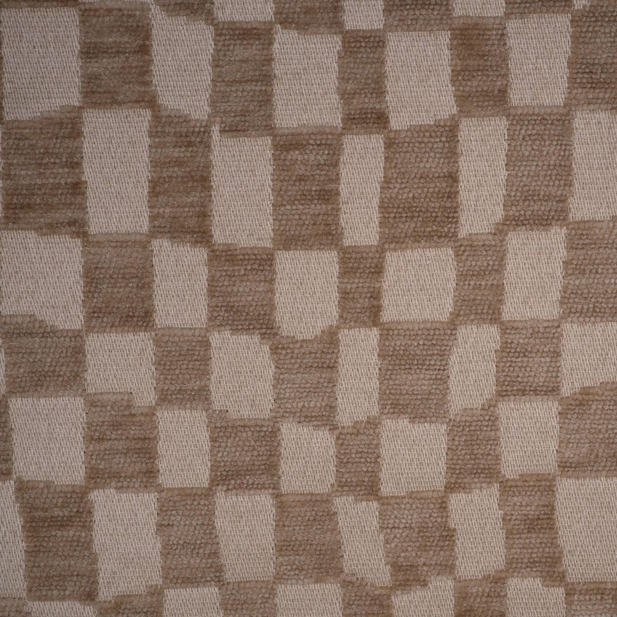 CHECKMATE - CHECKERED DESIGN CHENILLE UPHOLSTERY FABRIC