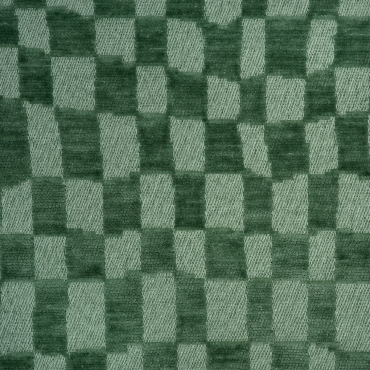 CHECKMATE - CHECKERED DESIGN CHENILLE UPHOLSTERY FABRIC
