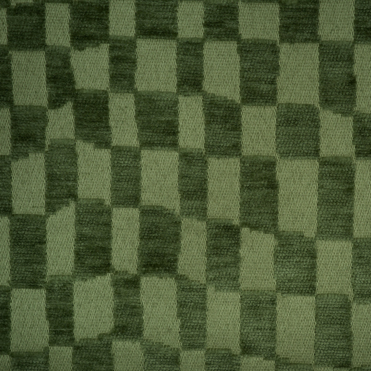 CHECKMATE - CHECKERED DESIGN CHENILLE UPHOLSTERY FABRIC