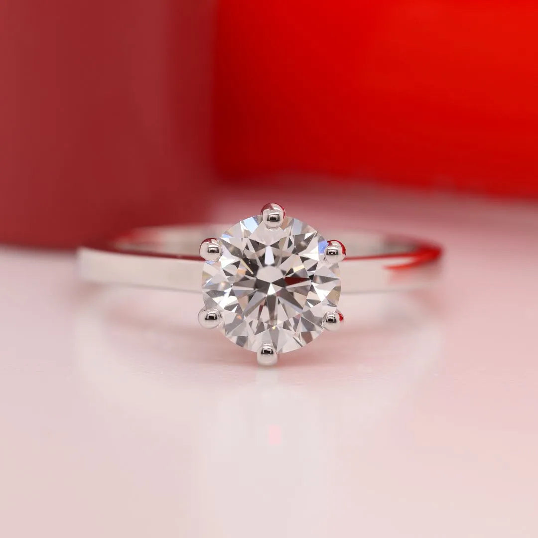 Classic Six Prong Solitaire Ring