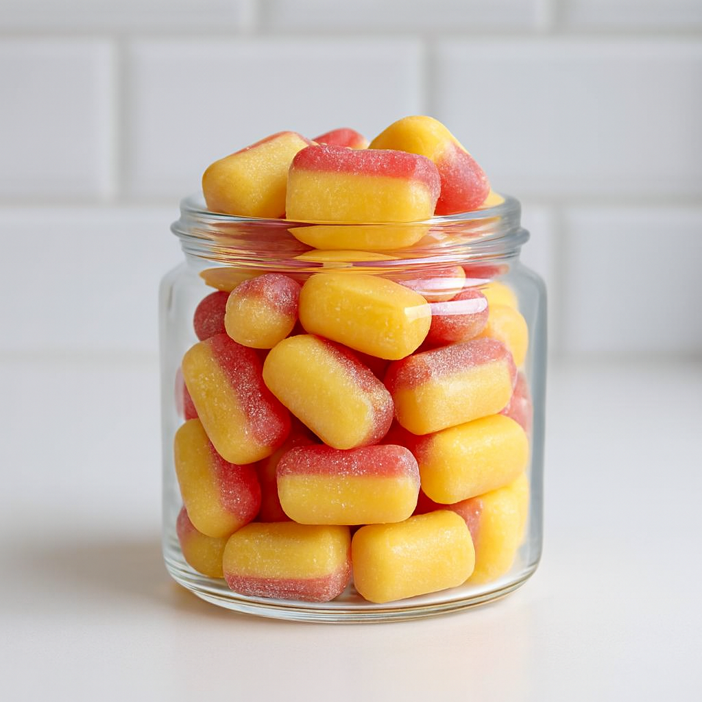 Andy Anand Sugar Free Rhubarb & Custard Hard Candy – Copper Kettle Boiled, Aspartame Free, Non-GMO, Gluten Free, Keto, 25 Pc