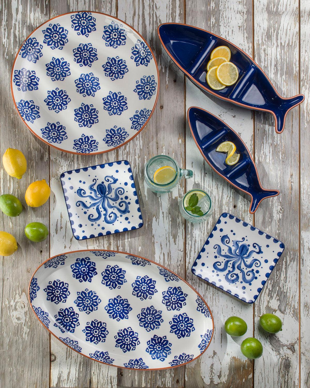 Costa Azul Tile 15" Round Serving Platter
