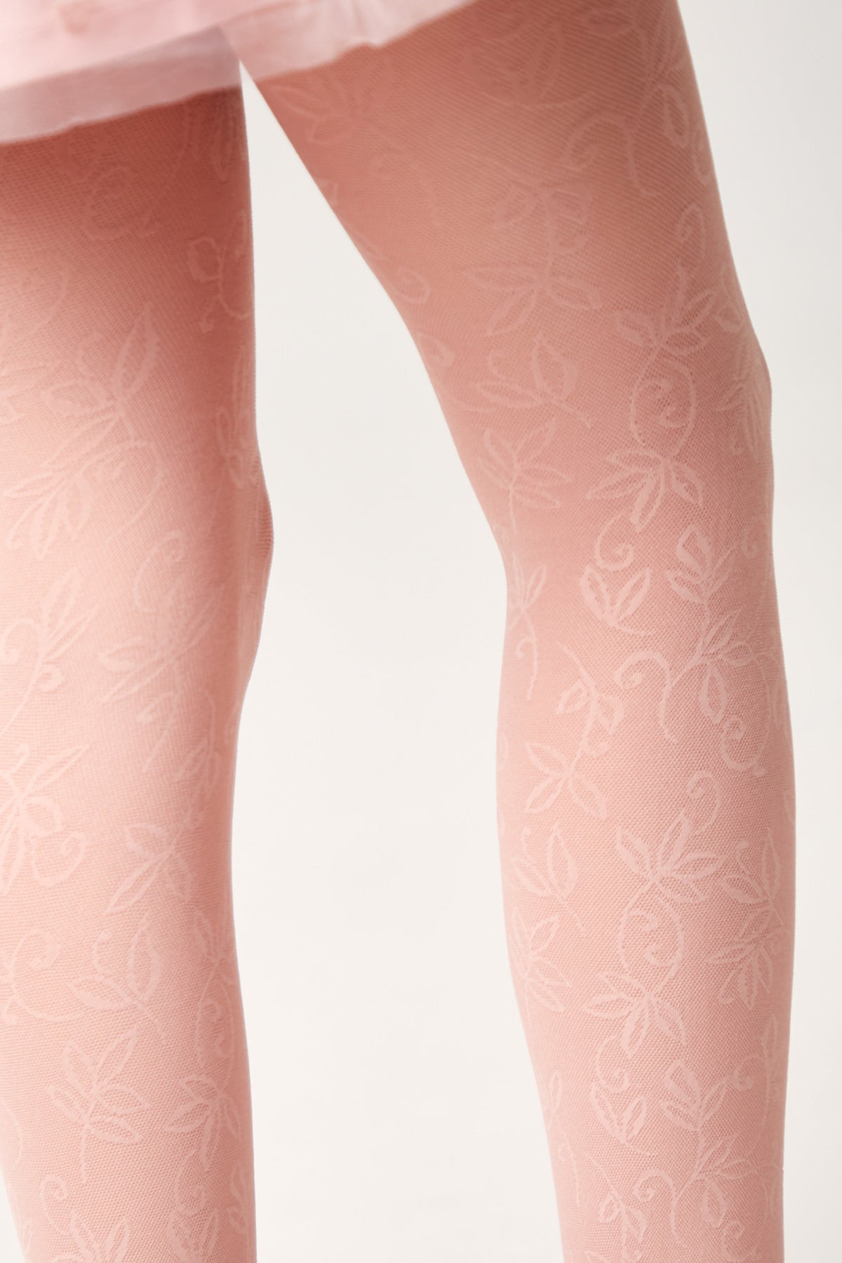 Conte Tights for girls Ketty 40 Den - Floral Pattern