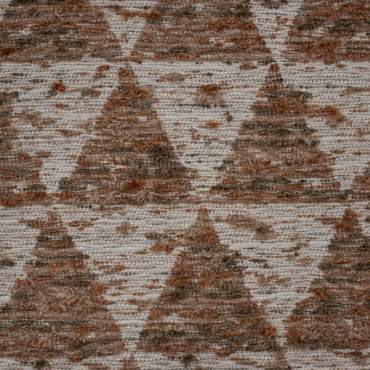 DENALI - TEXTURAL GEOMETRIC JACQUARD CHENILLE ORGANIC UPHOLSTERY FABRIC BY THE YARD
