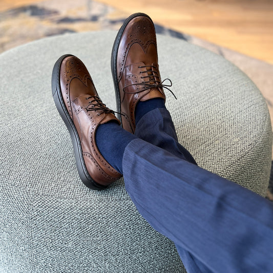 Men's Don Giovanni Wingtips - Brown Shoes