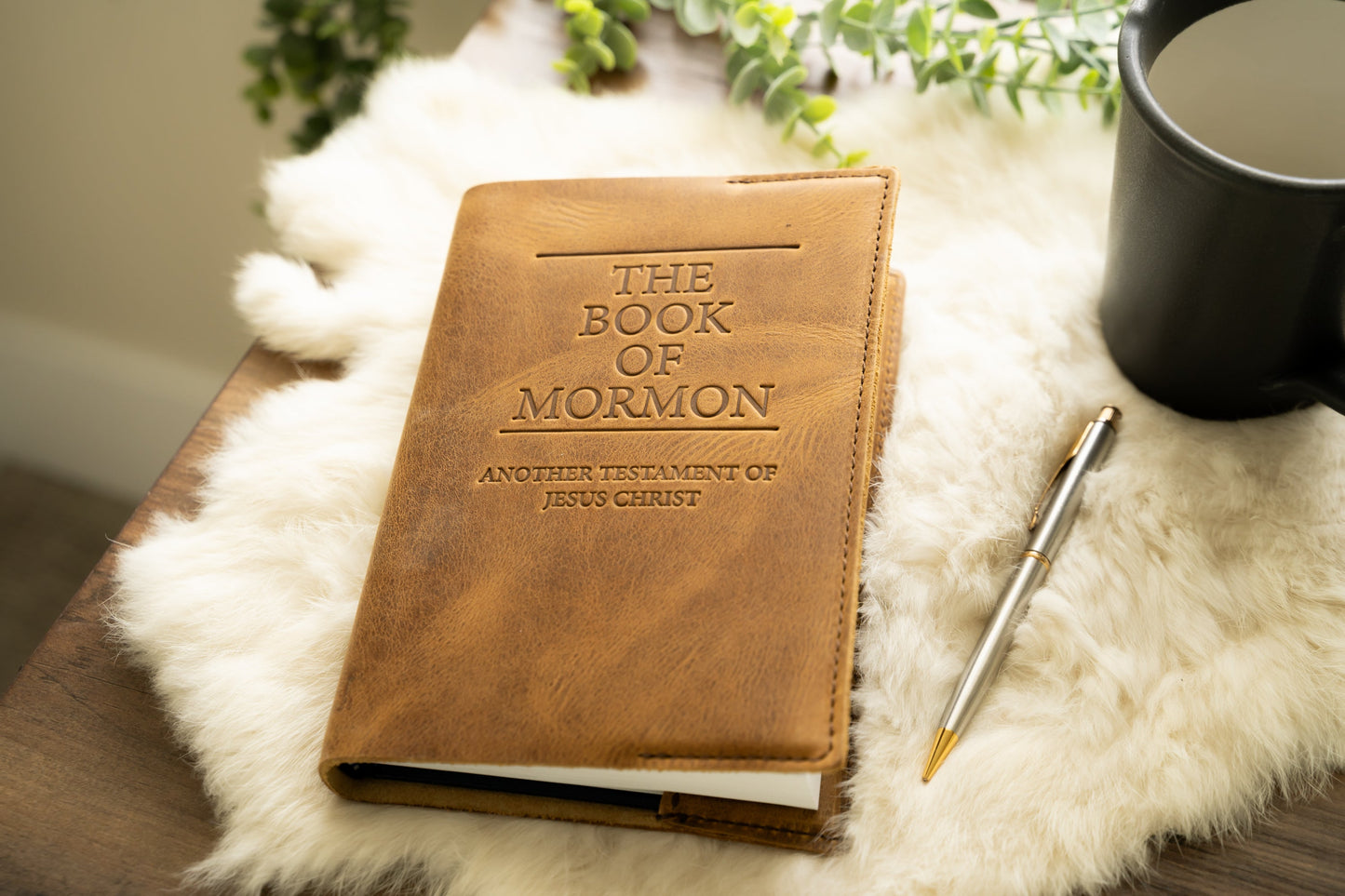 Leather Book of Mormon - Hard Cover