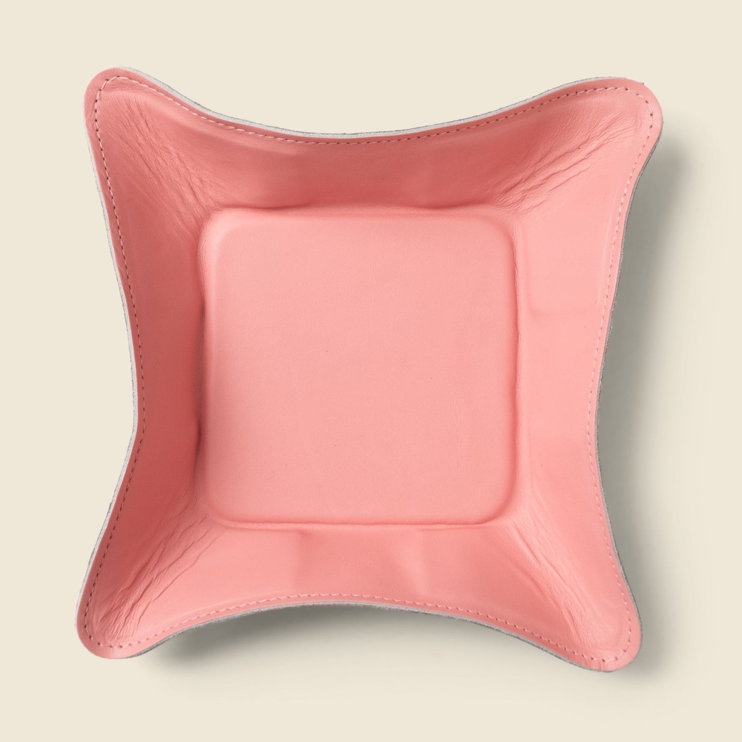 Travel Valet Leather Tray - Pink