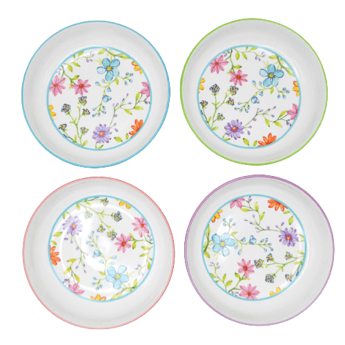 Charlotte 4 Piece Stoneware Pasta Bowls Set