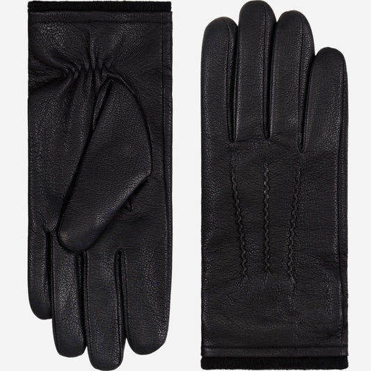 Daniel (black) – Goatskin leather gloves with warm wool lining and touchscreen function