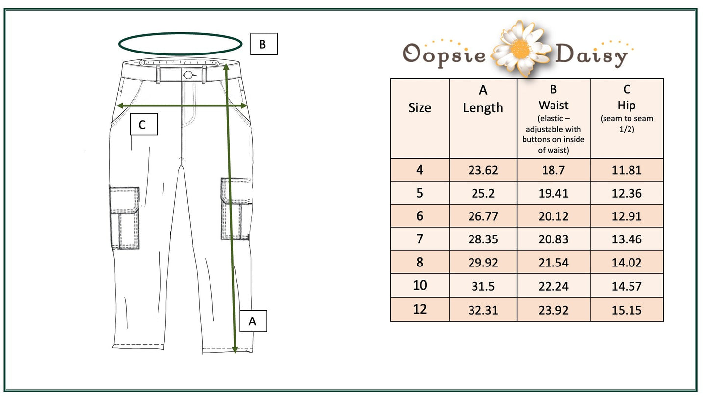 Olive Green Cargo Denim Pants