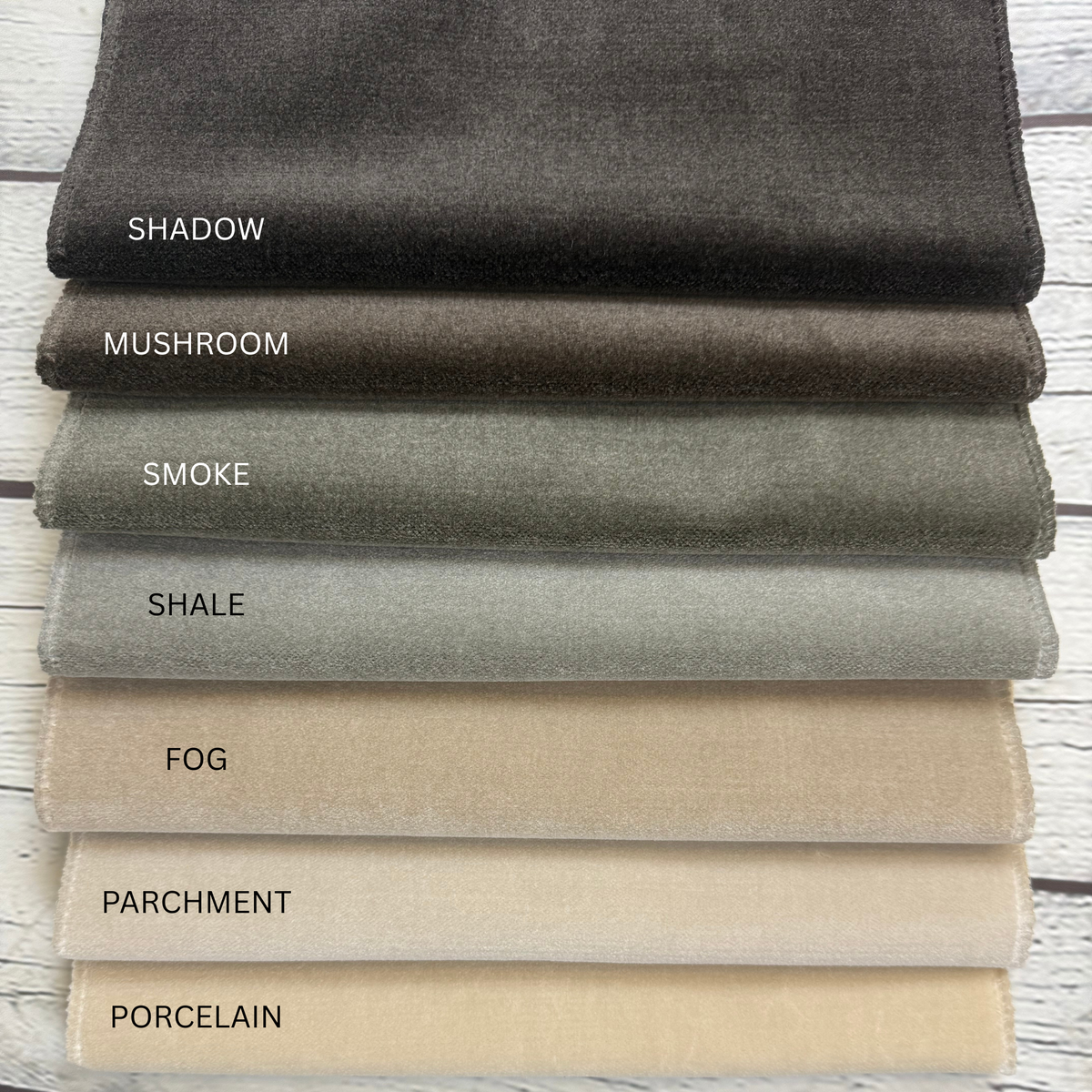 DEVERAUX - WOVEN PREMIUM LUXURY SOFT PLAIN VELVET UPHOLSTERY FABRIC BY THE YARD