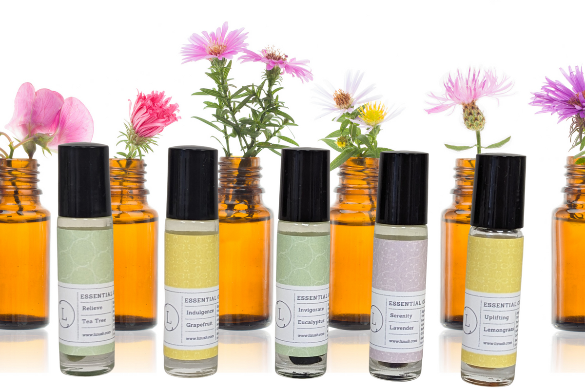 Natural Essential Oil Roll-On Set – 5 Aromatherapy Oils