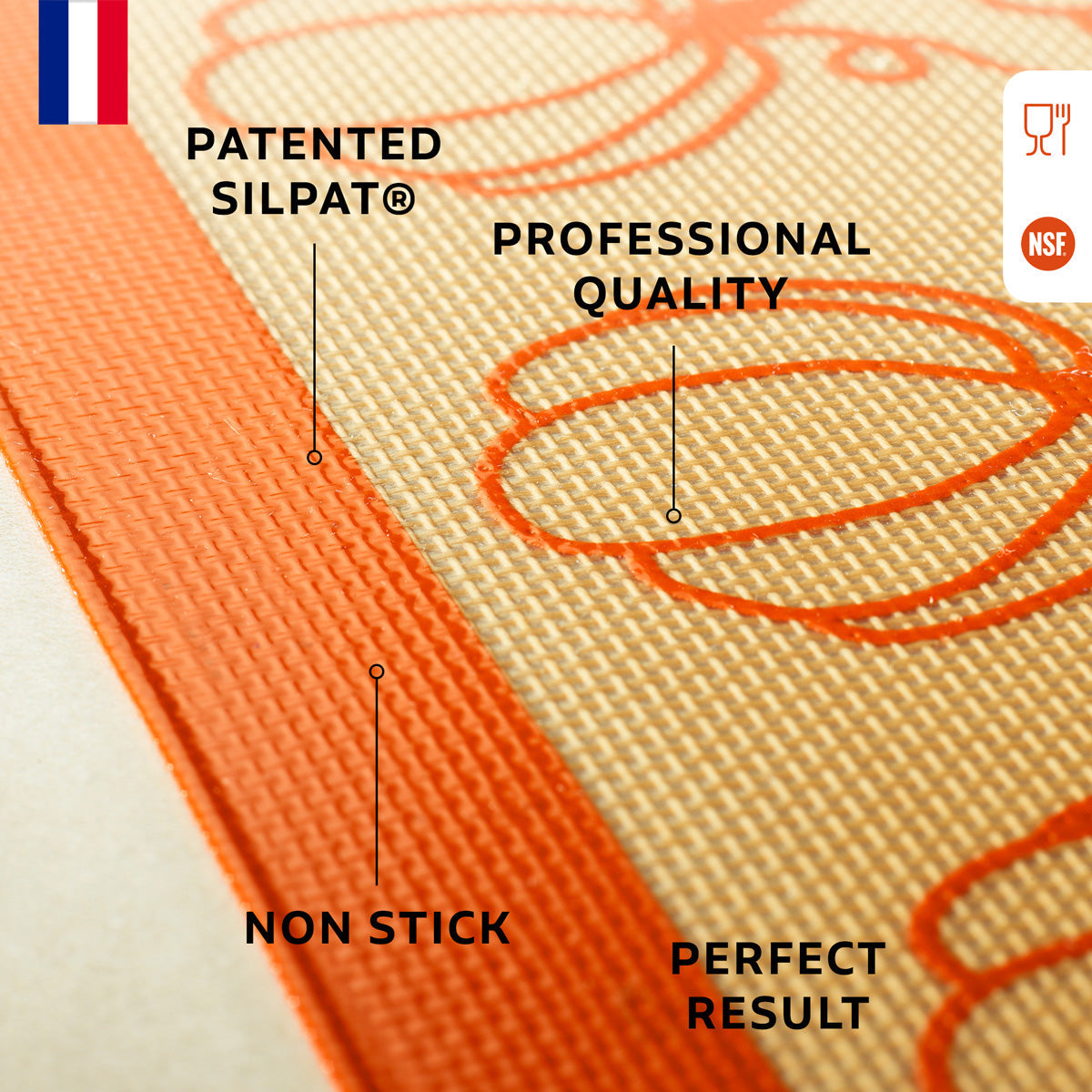 Silpat Pumpkin Half Size Baking Mat - Limited Edition