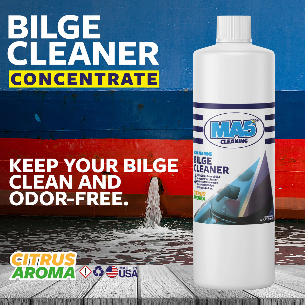 MA5X Bilge Cleaner - Heavy Duty Marine Degreaser
