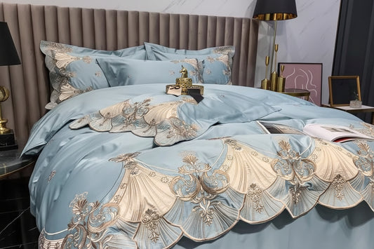 European Luxury Long-Staple Cotton Embroidered Bedding Set | Yedwo