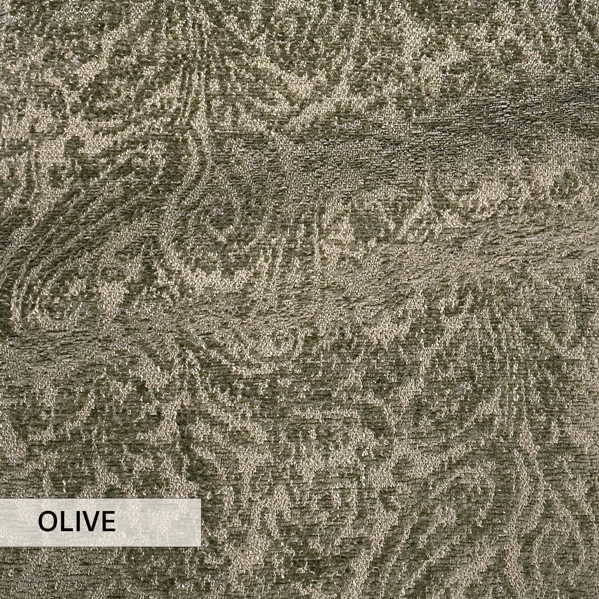 EVERLY - BOUCLE WRAP PAISLEY DESIGN JACQUARD UPHOLSTERY FABRIC BY THE YARD