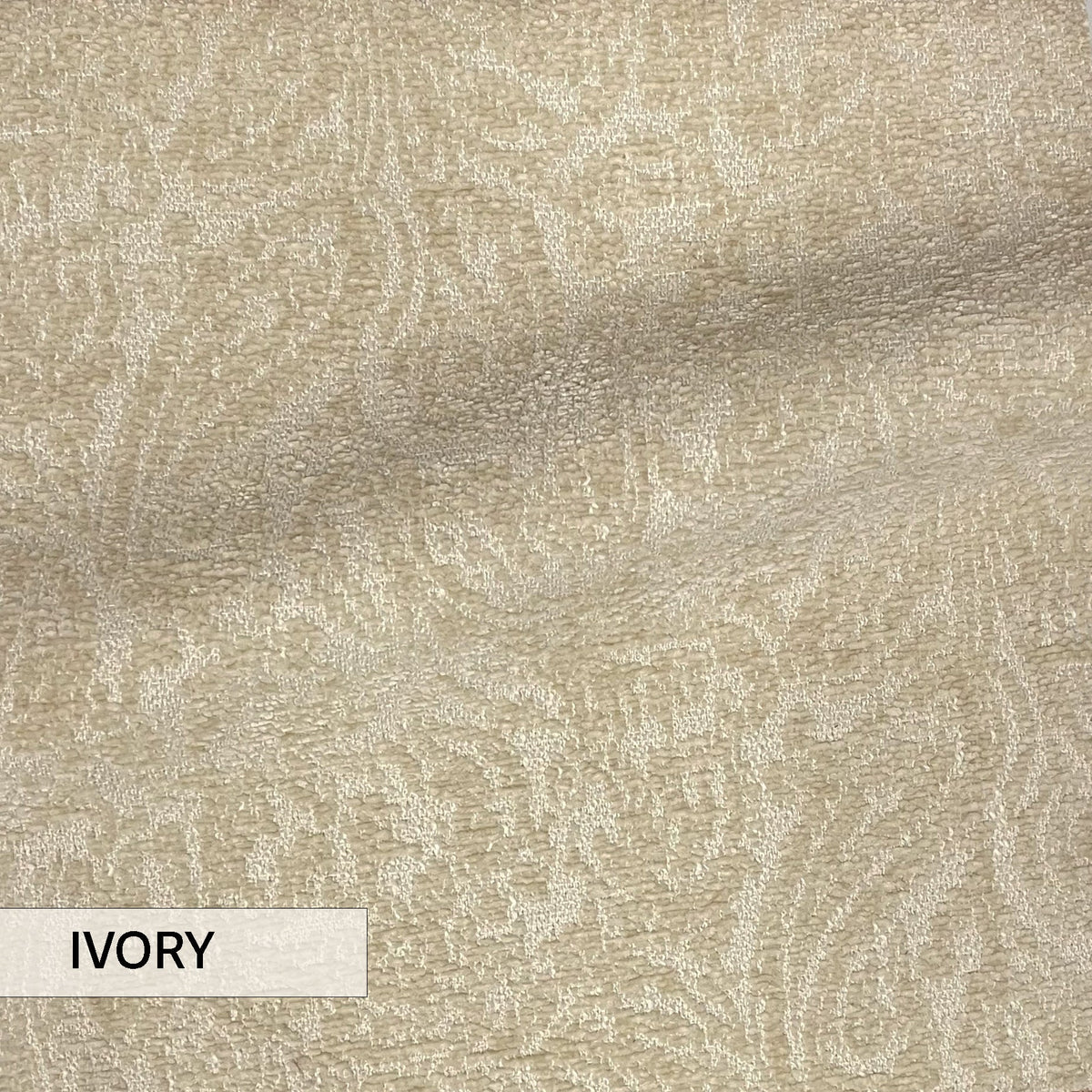 EVERLY - BOUCLE WRAP PAISLEY DESIGN JACQUARD UPHOLSTERY FABRIC BY THE YARD
