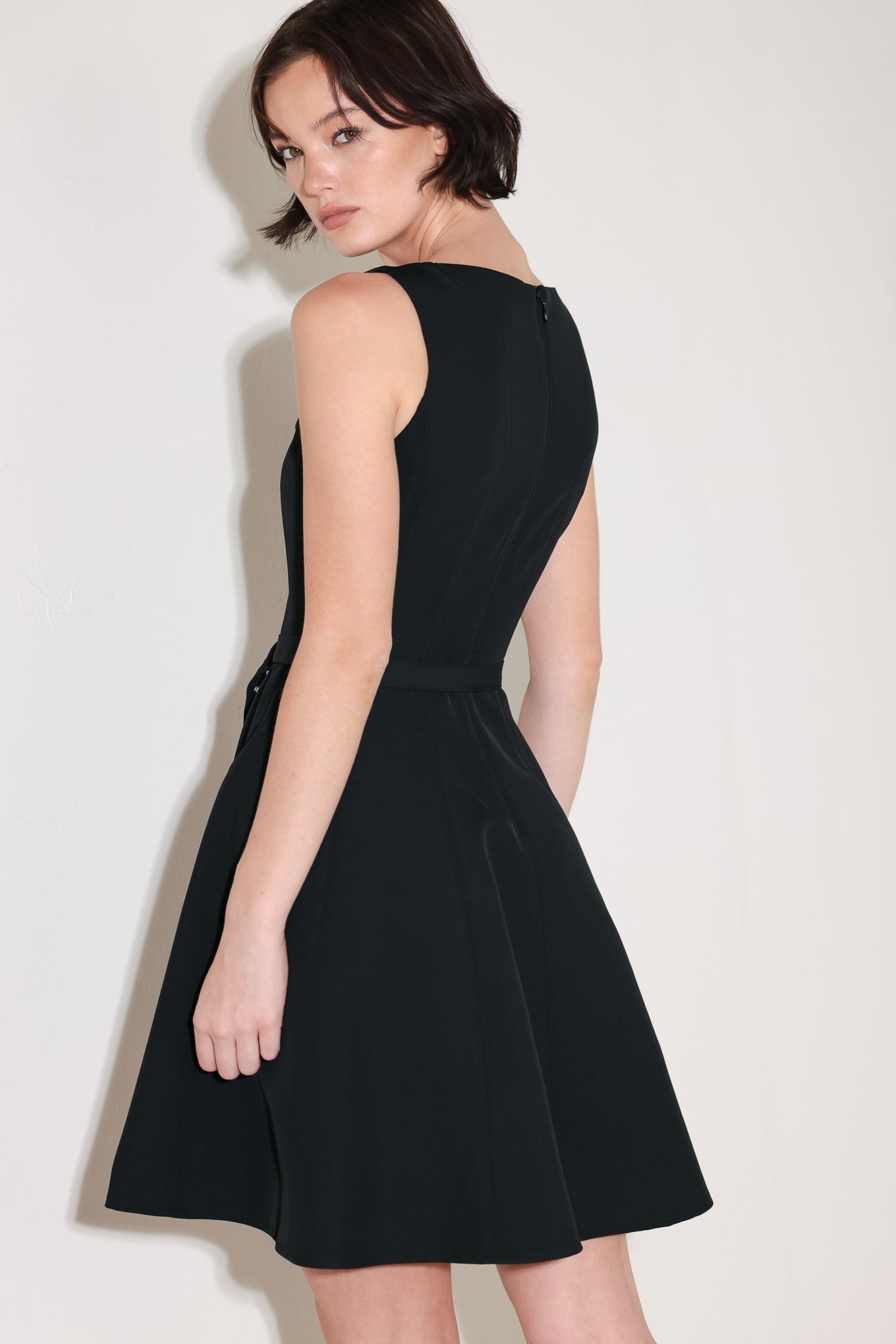 ALL EYES ON YOU WOVEN MINI DRESS