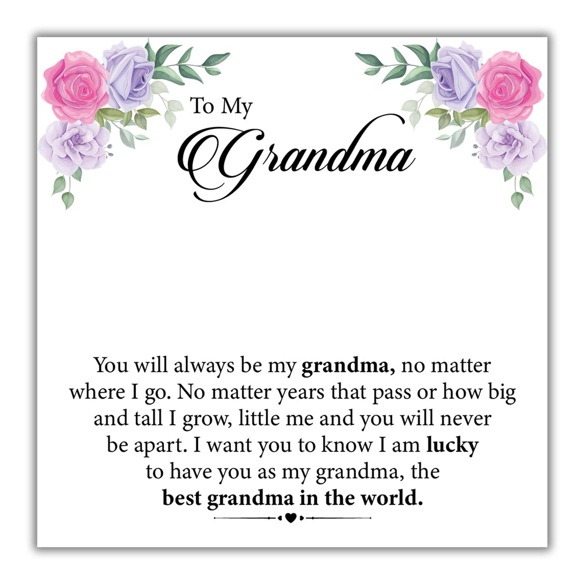 Tryndi to My Grandma Birdcage Necklace with Authentic Swarovski Crystals