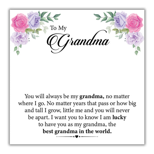 Tryndi to My Grandma Birdcage Necklace with Authentic Swarovski Crystals