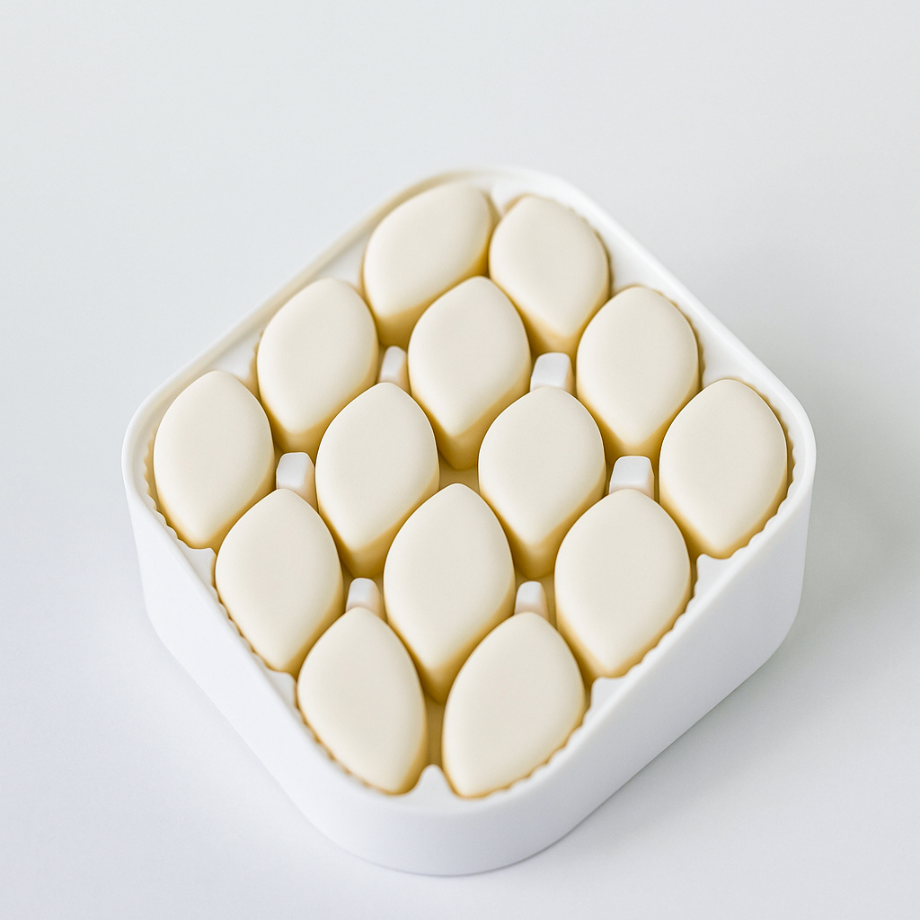 Andy Anand Calissons de Provence, 28 Pcs Soft Almond Paste with Candied Melon and Orange Calisson  (12.3 oz), Sweet Delight: Imported, French Candy Box for Any Occasion