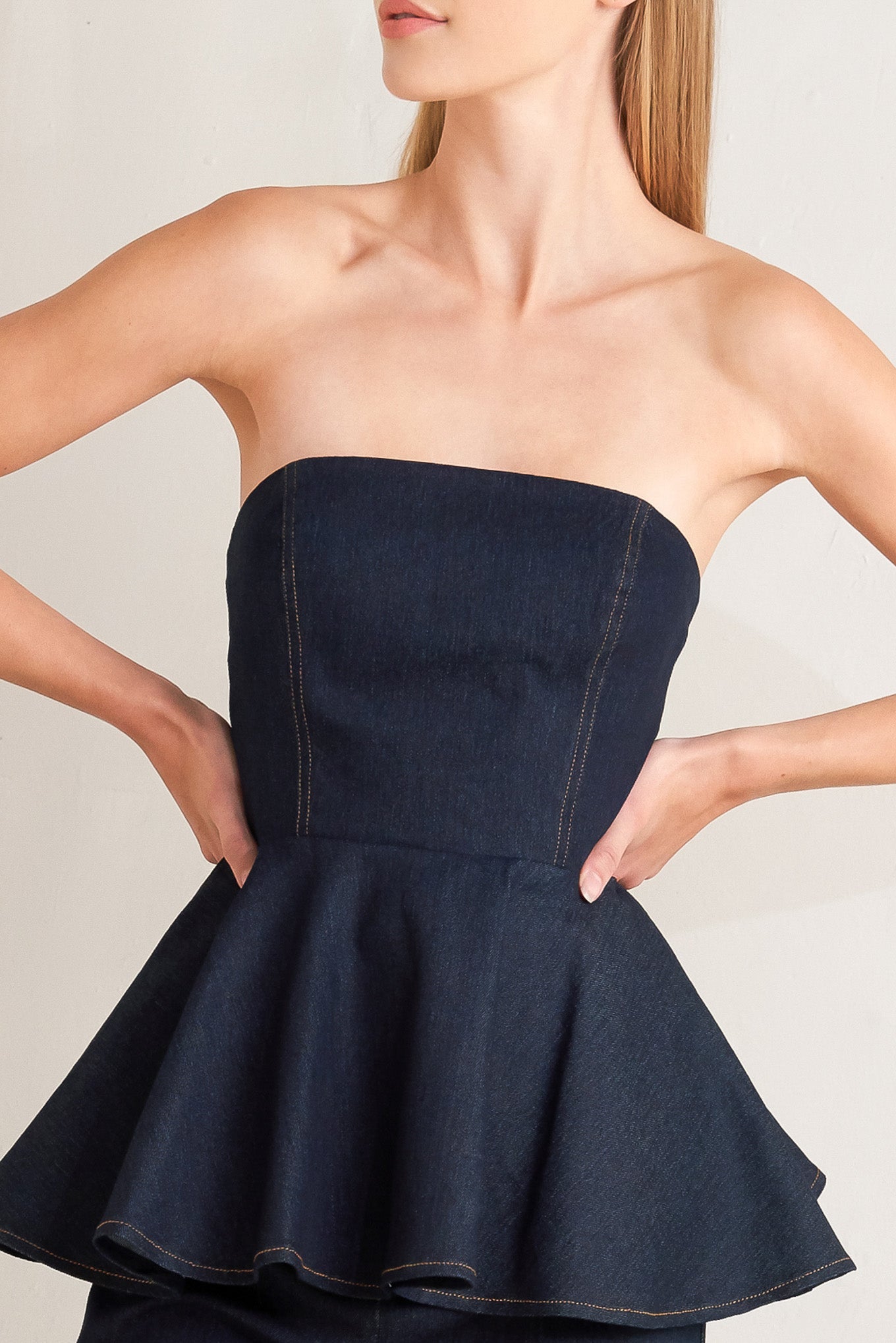 POWERED FEMME DENIM TOP