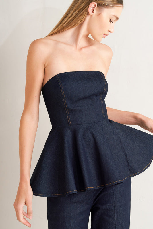 POWERED FEMME DENIM TOP