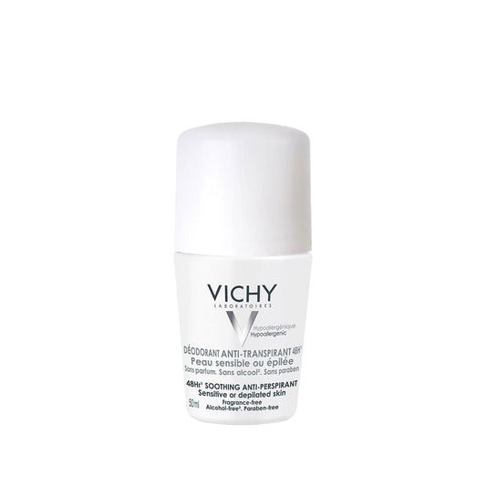 Vichy 48 Hour Anti-Perspirant Roll-On Deodorant for Sensitive Skin - 50ml