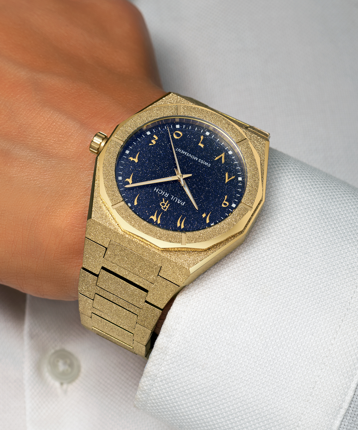 Frosted Star Dust II Desert Gold watch