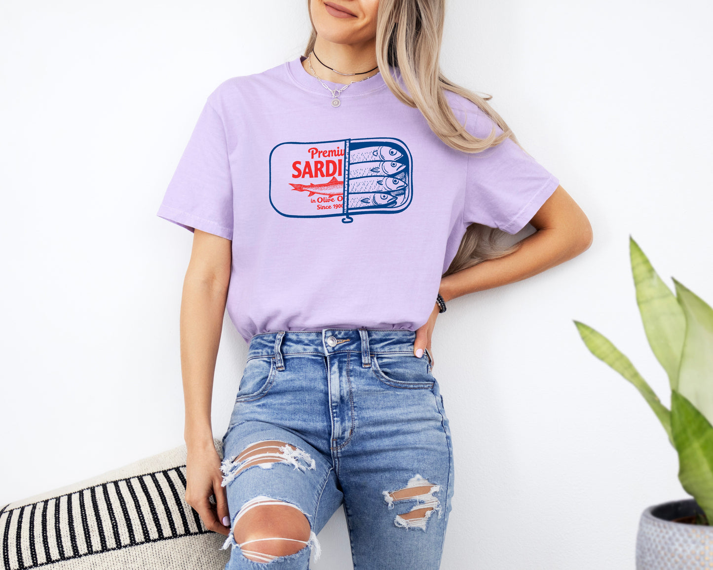 Sardines Can Salmon Fish Nature Camping Hiking Comfort Colors T Shirt
