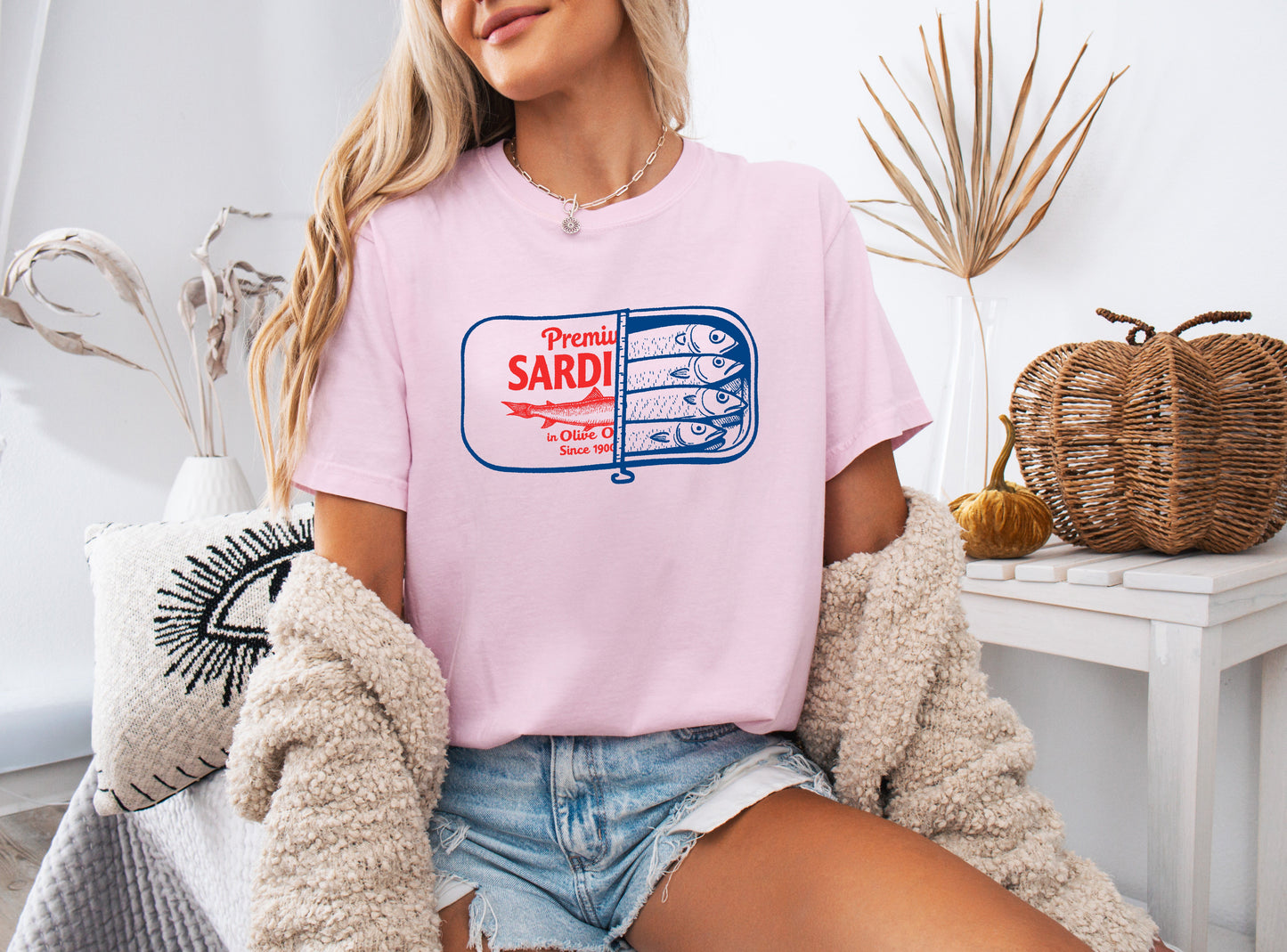 Sardines Can Salmon Fish Nature Camping Hiking Comfort Colors T Shirt