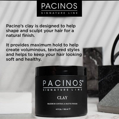 PACINOS Hair Hold Matte Clay 4oz - New
