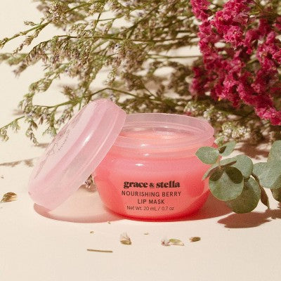 Grace & Stella Nourishing Berry Lip Mask 0.7oz/3ct - New
