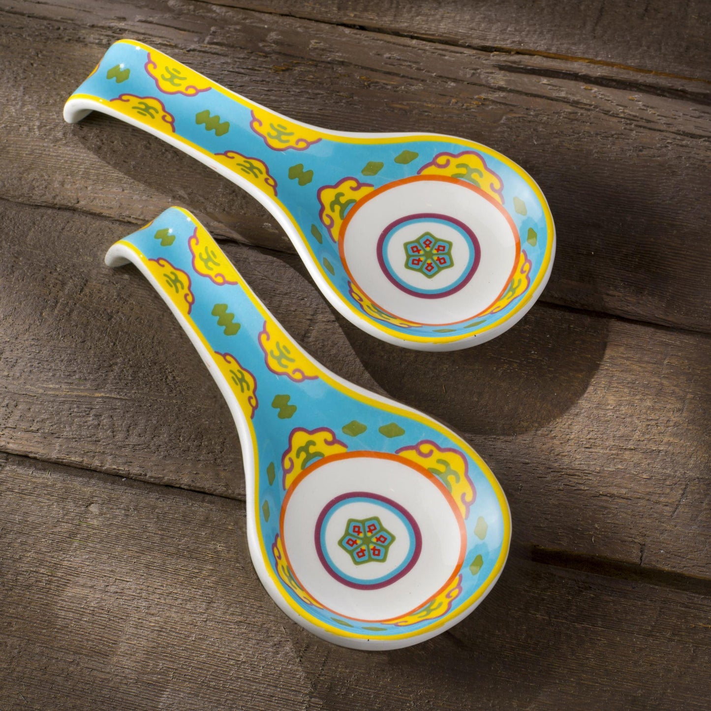 Galicia 9.5'' Ceramic Spoon Rests Set Of 2