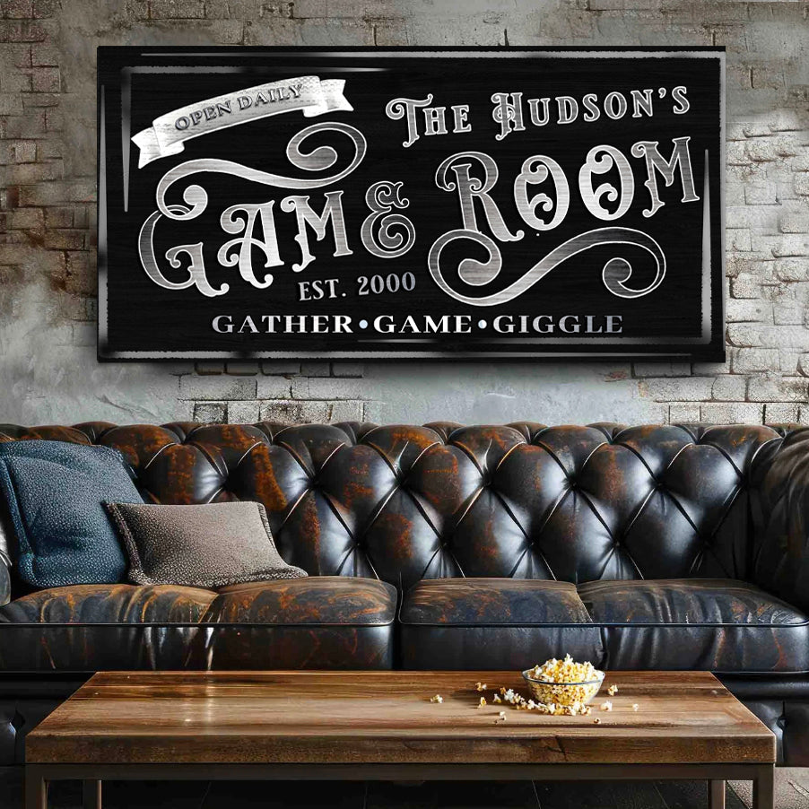 Personalized Game Room Sign II