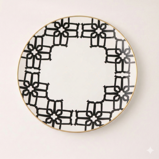 Geometric Accent Plate - Set of 4