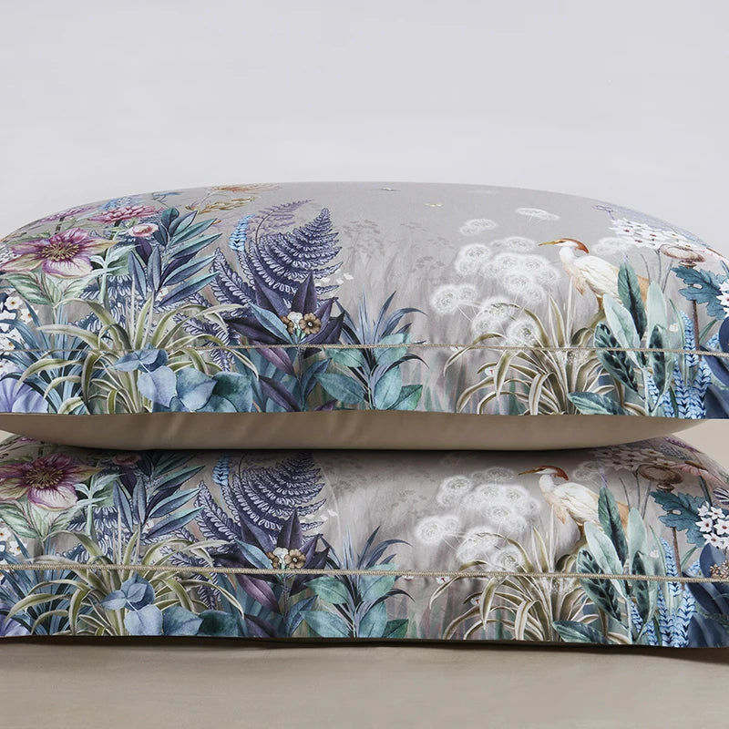 Gianna Birds and Flowers Egyptian Cotton Bedding Set | 3CARATS