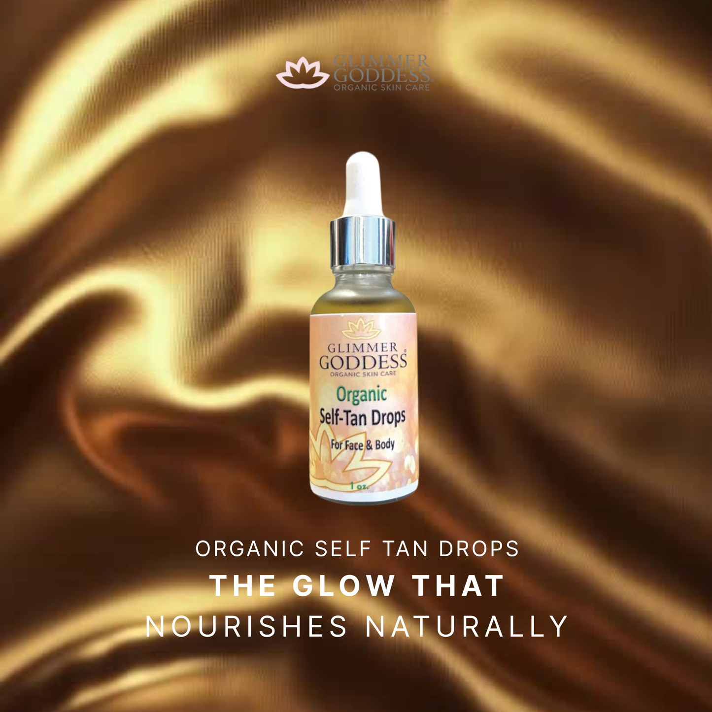 Organic Self Tan Drops – Customizable Fast-Developing Glow