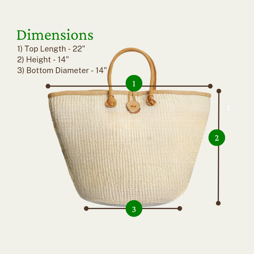 Balance Flow Handmade Sisal Straw Basket Tote