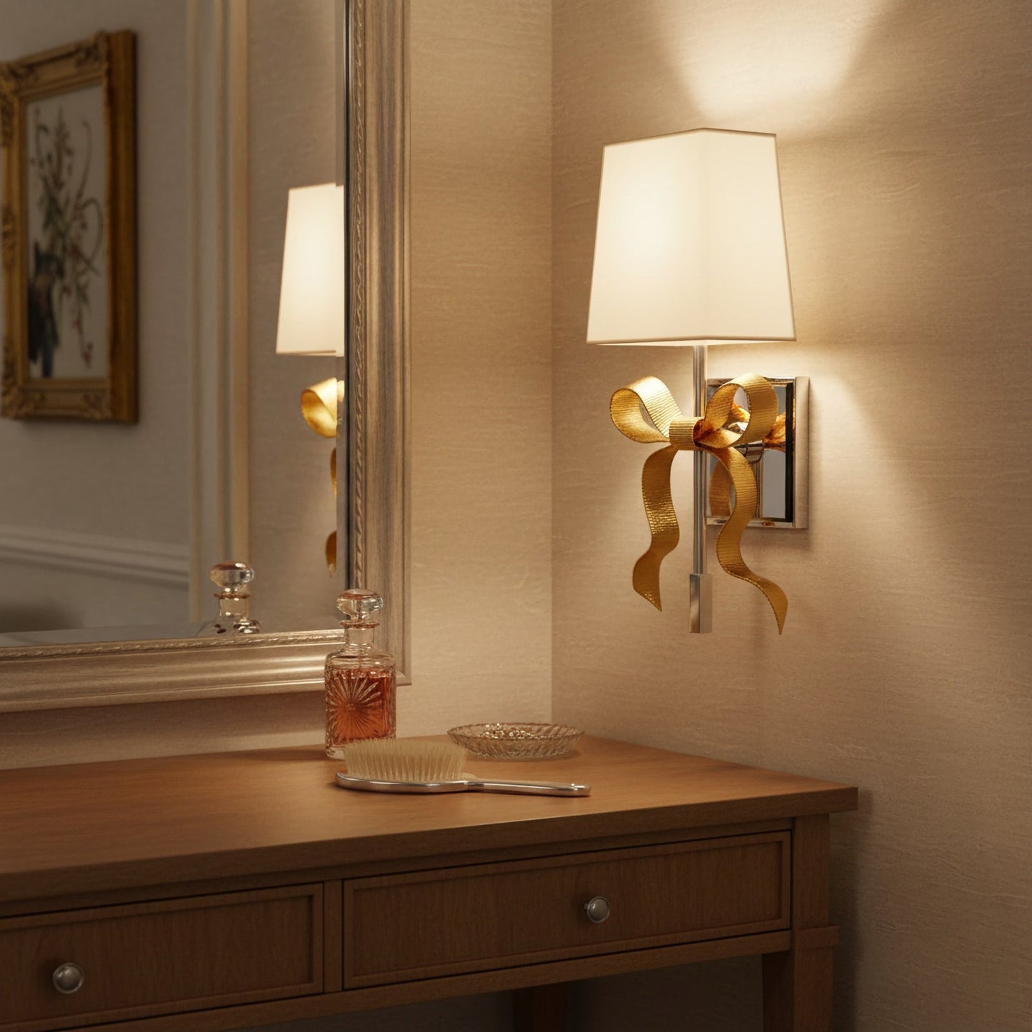 Ribbon Bow Wall Light