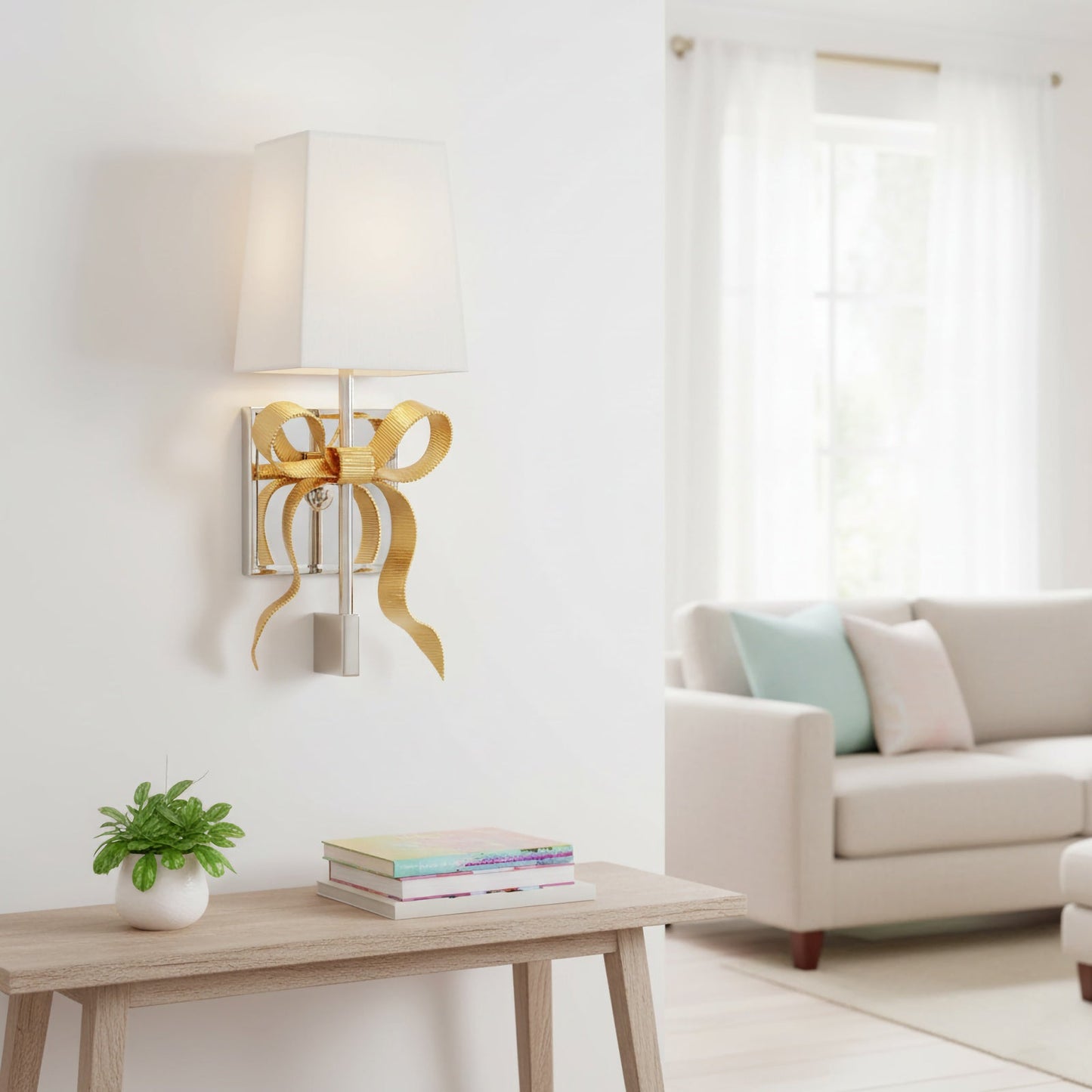 Ribbon Bow Wall Light
