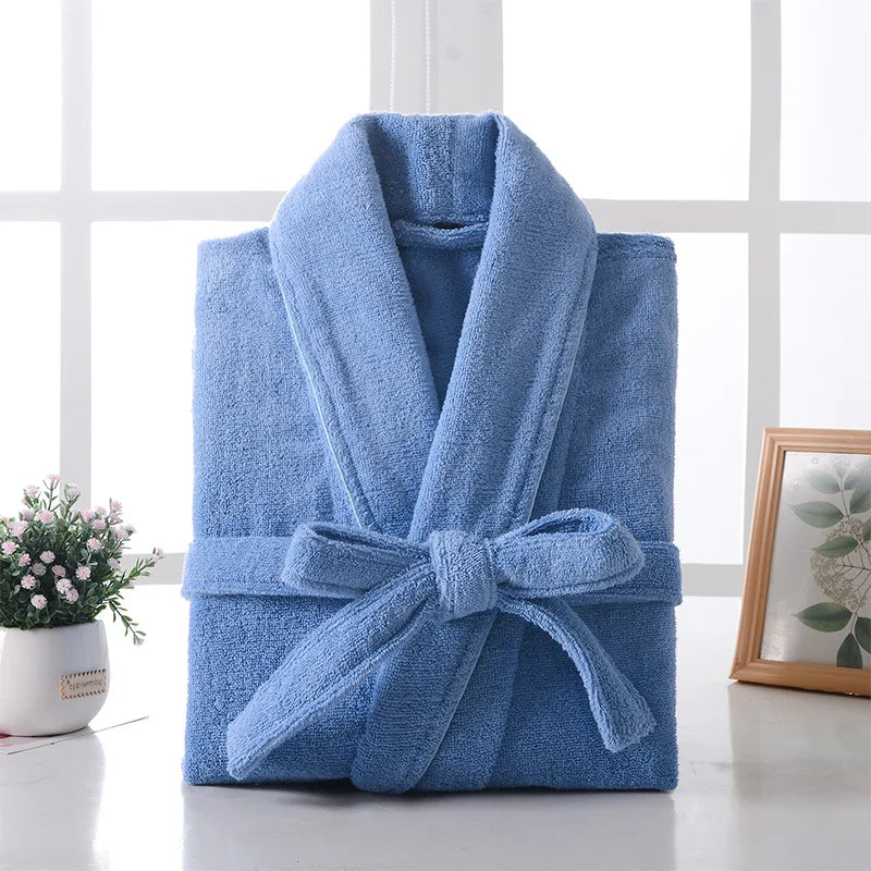 100% Cotton Waffle Bathrobe for Men or Women