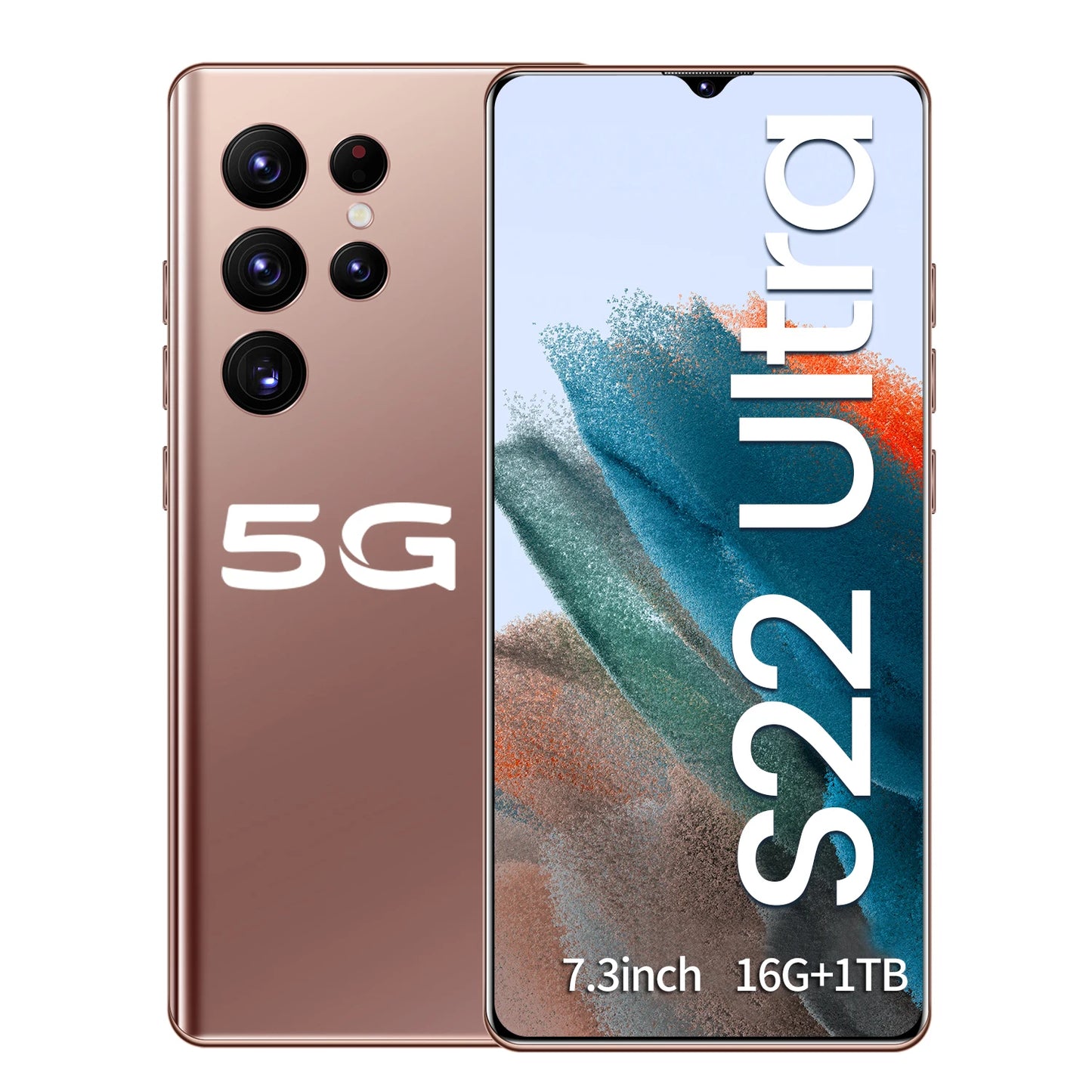 Hot Selling S22 ULTRA Original 16GB+1TB 24MP+50MP Face Unlock Full Display Android 12 Cell Phone Smart Mobile Phone