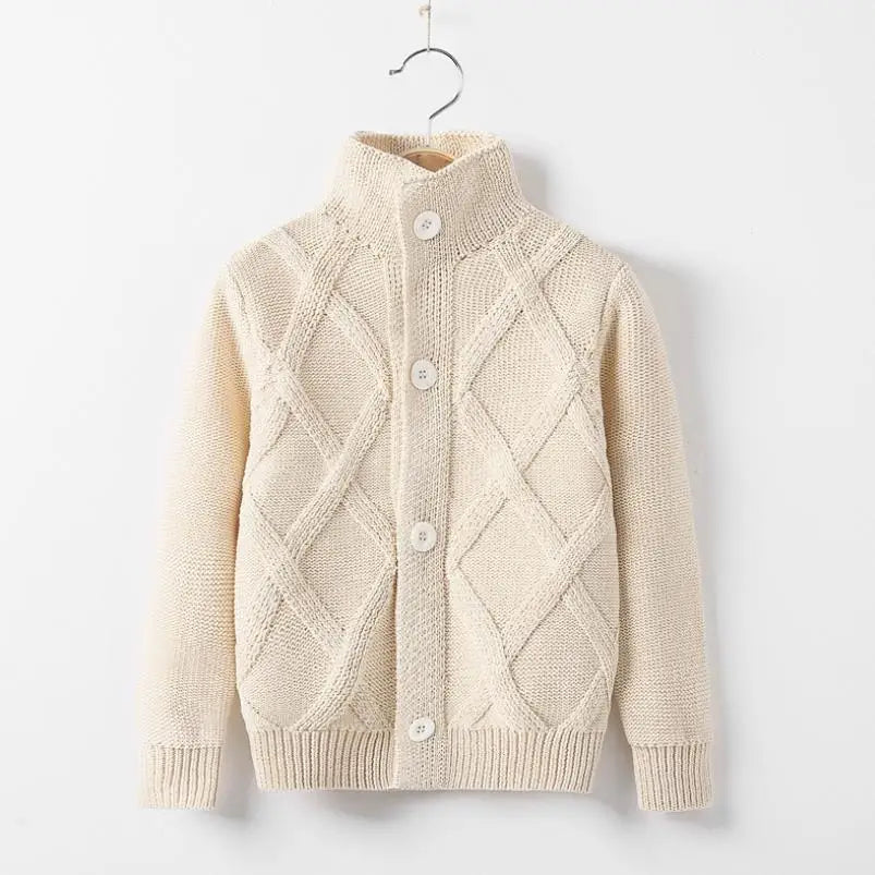 Boys Sweater Knitwear Long-Sleeve Cotton Cardigans