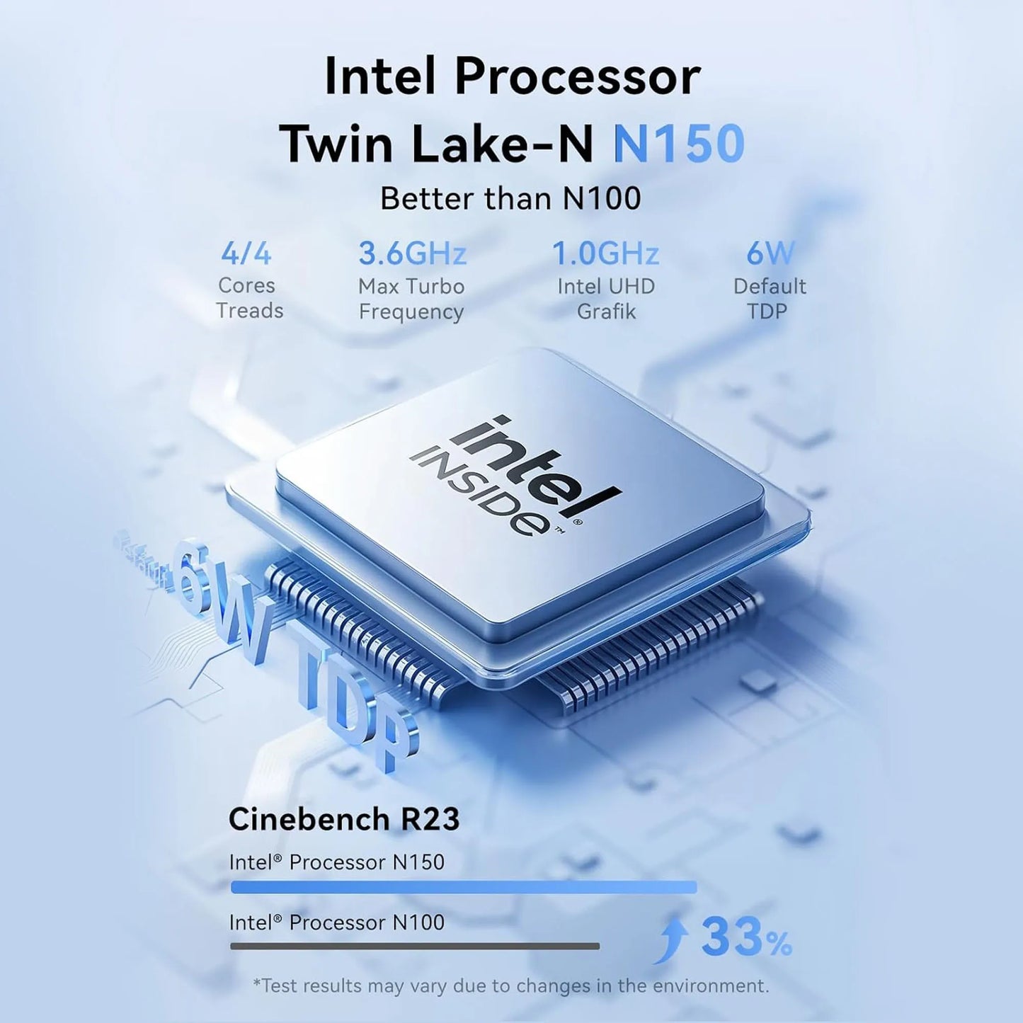Intel Celeron N150 Processor 12GB LPDDR5 256GB USB3.0 Laptop Computer PC Ordinateur Portable