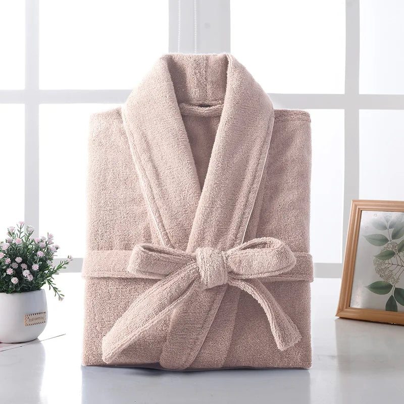100% Cotton Waffle Bathrobe for Men or Women