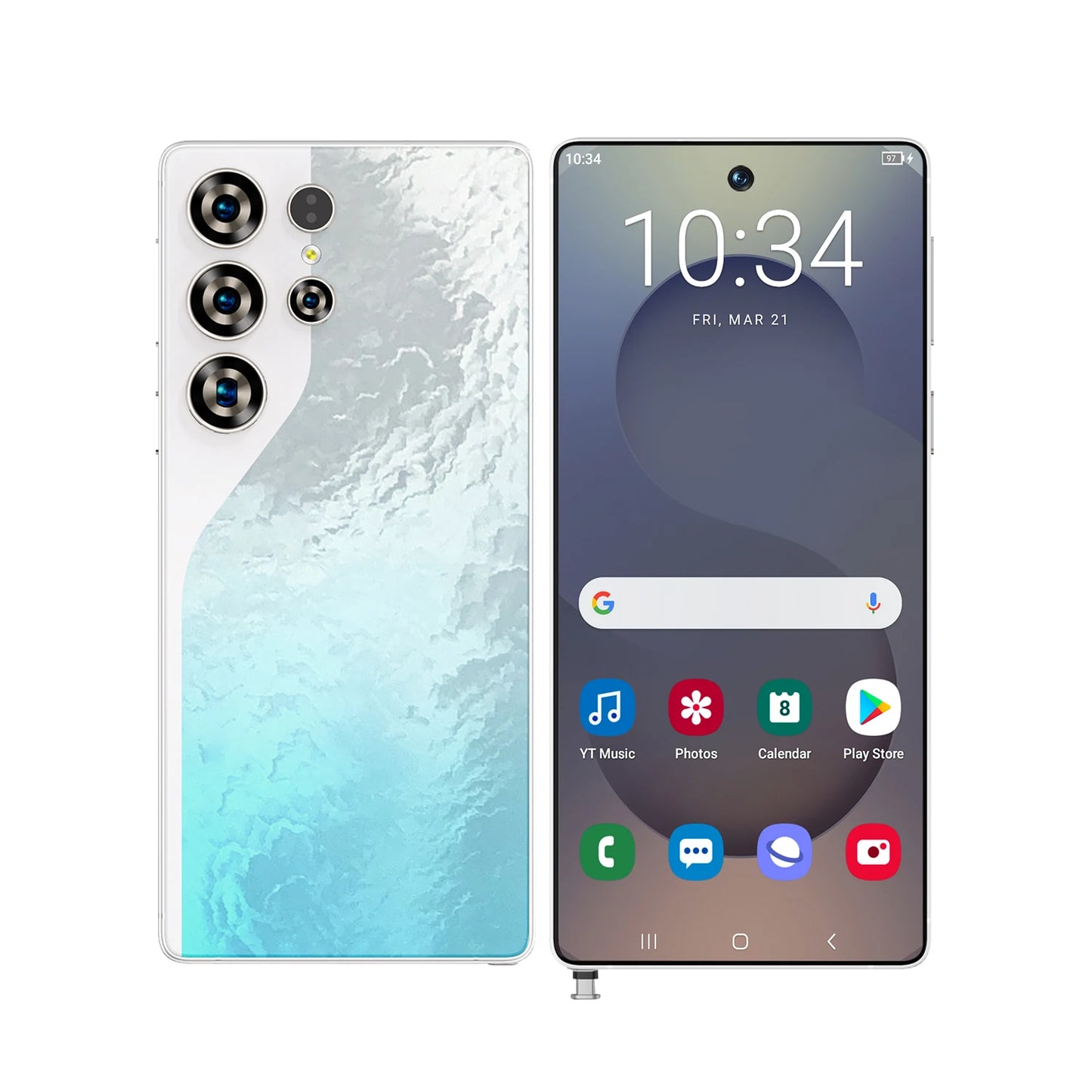S26 Ultra Android 15 5G Smartphone High Quality 7.3 Inch HD Face ID Deca core Gaming Mobile Phone 16GB+1TB Factory Direct