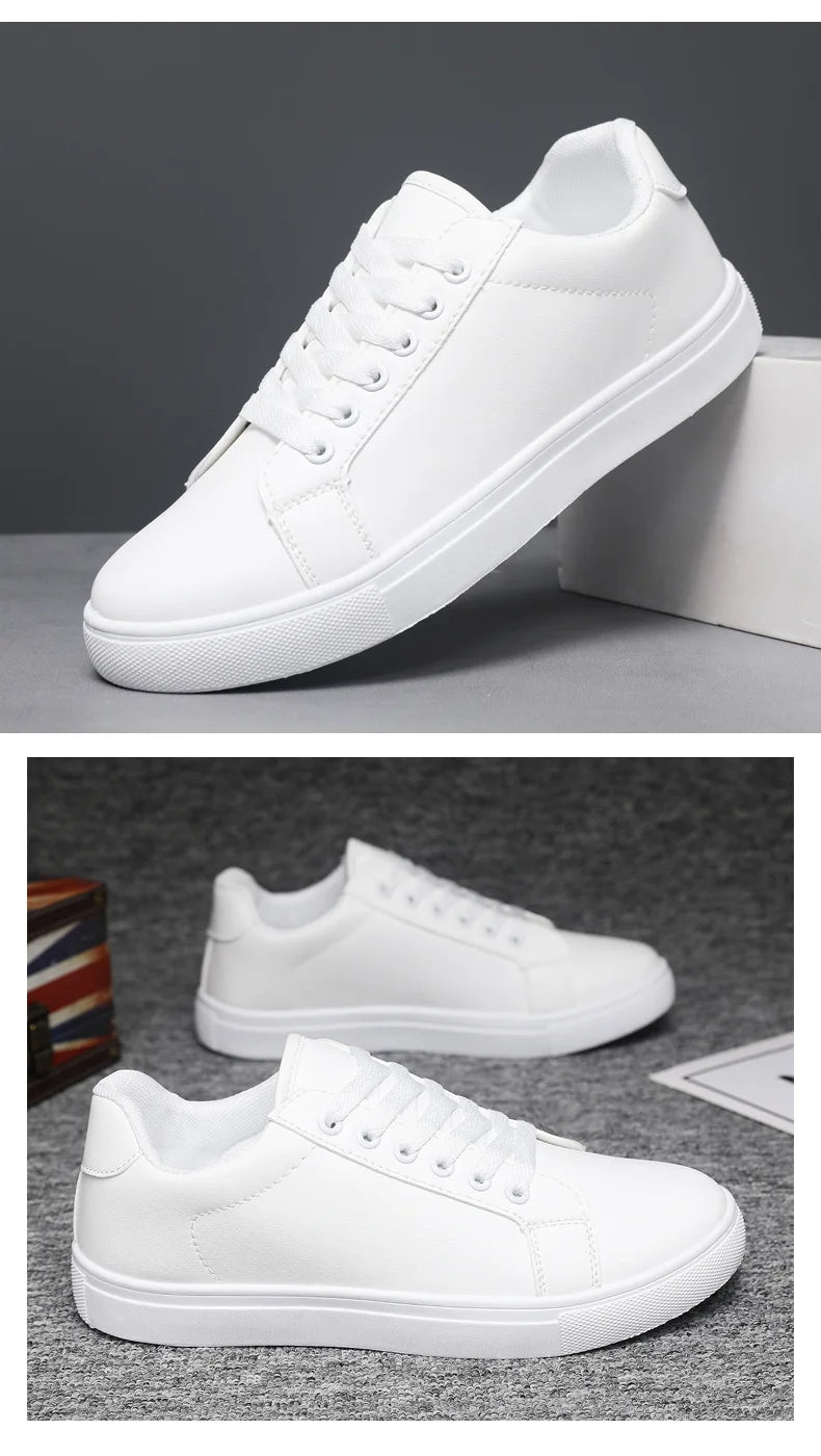 Men's Summer Korean Style Fashion Board Shoes Trendy All-match Casual Large Size Soft PU Mesh Solid Color PVC