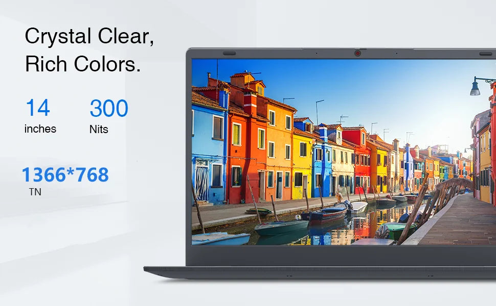 Intel Celeron N150 Processor 12GB LPDDR5 256GB USB3.0 Laptop Computer PC Ordinateur Portable