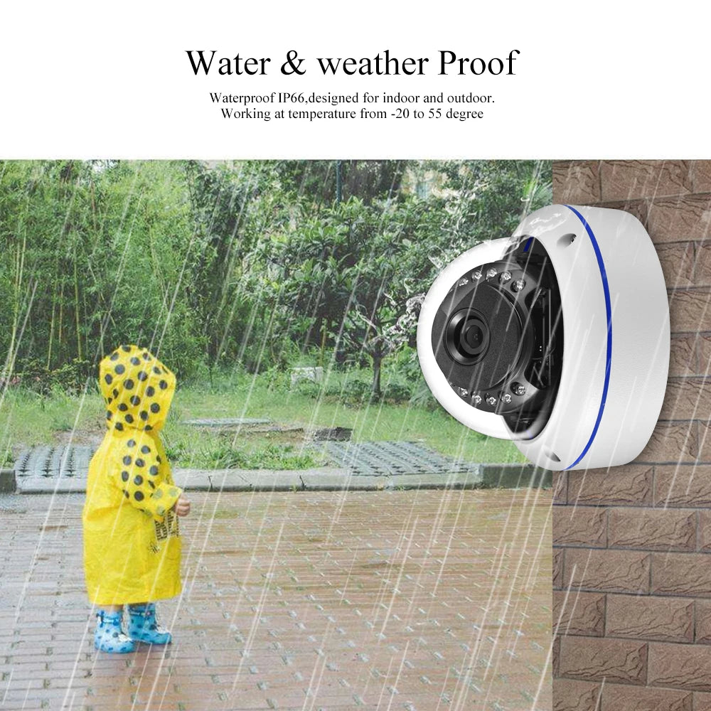 AZISHN 4K 8MP Video Surveillance Set 8CH POE NVR kit AI Human Detection IP Camera Indoor Outdoor Audio Recorder Security System